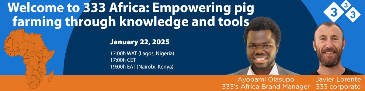 Welcome to 333 Africa: Empowering pig farming through knowledge and tools