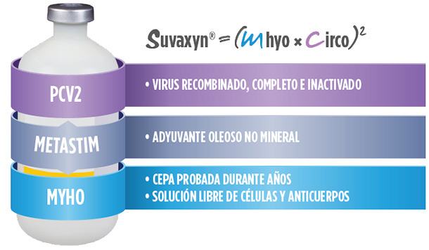 Suvaxyn vacuna frente a Mhyo y Circo