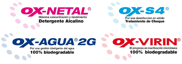 OX-NETAL, OX-S4, OX-AGUA 2G, OX-VIRIN