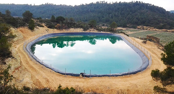 Balsas para agua o purines