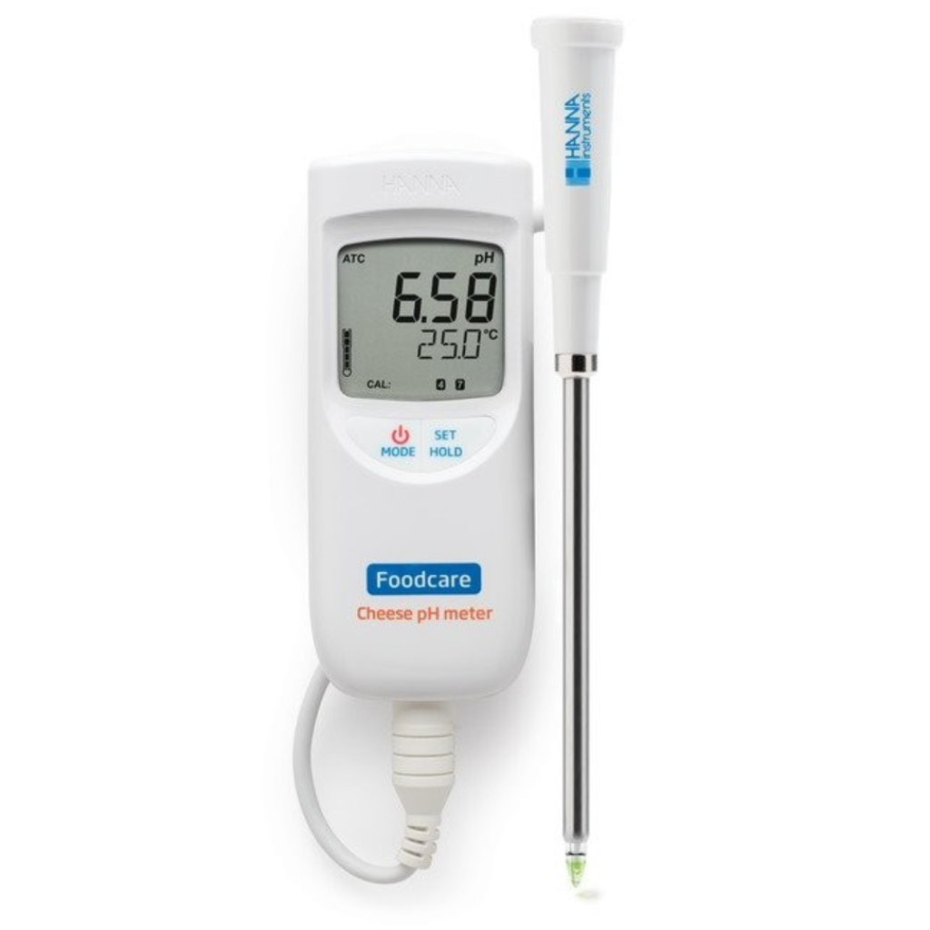 Hanna HI99165 Portable pH Meter (pH/Temp) Waterproof with Stainless Steel Penetration Electrode