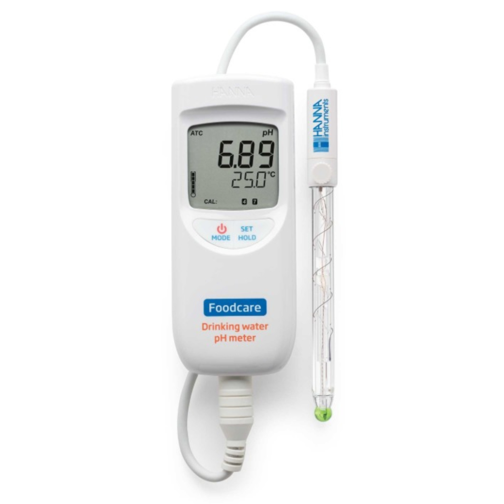 Hanna HI99192 Portable pH Meter (pH/Temp) Waterproof for Drinking Water
