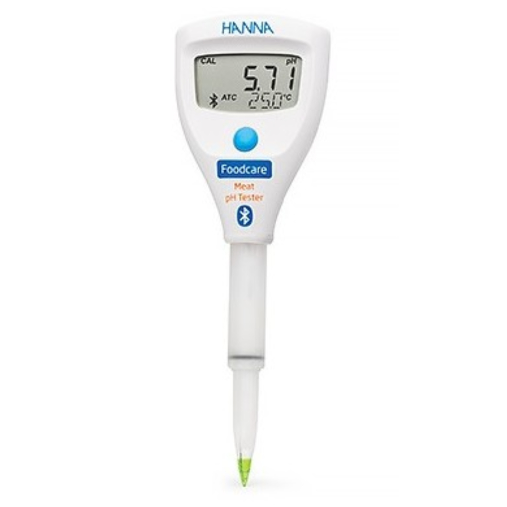 Hanna HI9810362 HALO2 Smart pH Tester for Food, Conical Tip and Renewable Gel Electrolyte