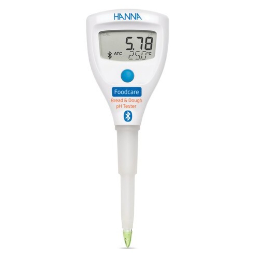 Testeur de pH intelligent Hanna HALO2 HI9810382 pour la boulangerie et la pâte, avec embout conique