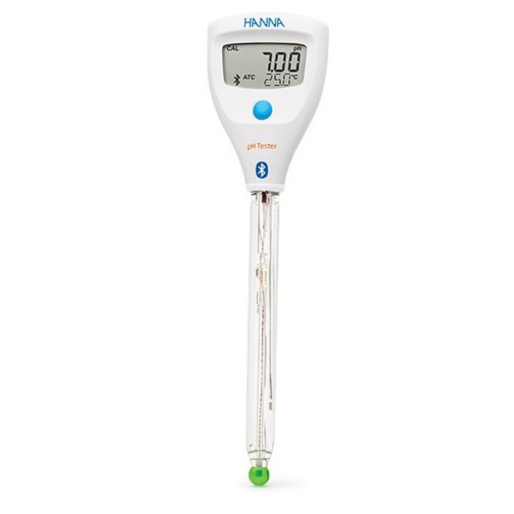 Hanna HI9810412 HALO2 Smart pH tester for general laboratory use, with glass body