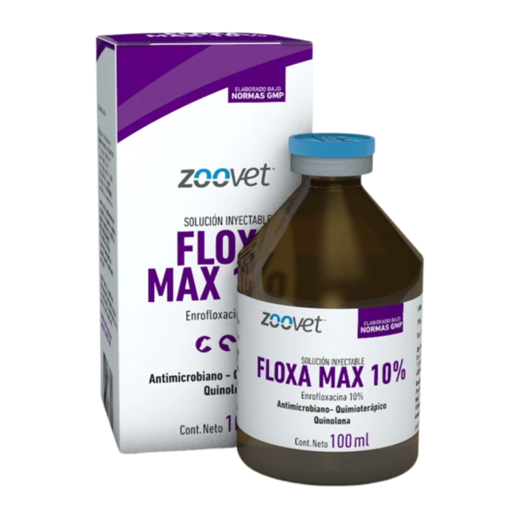 FLOXA MAX 10 % | Antibiótico inyectable de amplio espectro