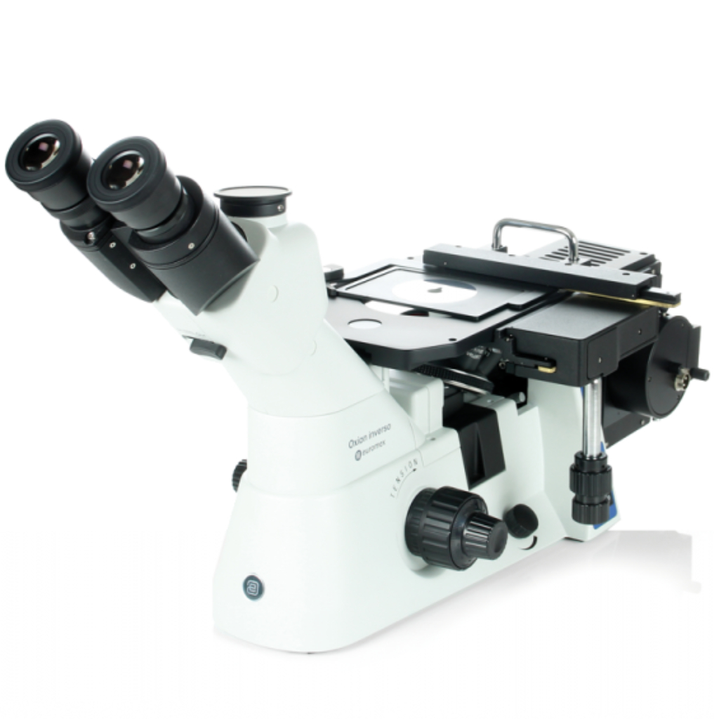 Microscopio Euromex Oxion Inverso para ciencia de materiales (metalográfico de platina invertida)