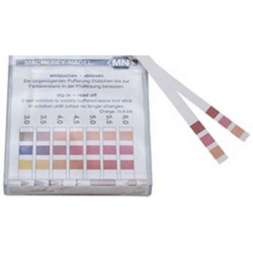 Bandas indicadoras de pH (0-6)