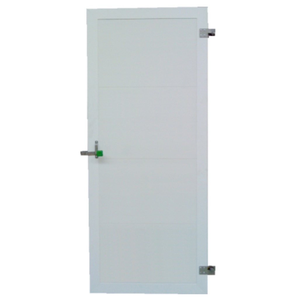 Puerta PVC Flat marco aluminio de 100 x 200 cm