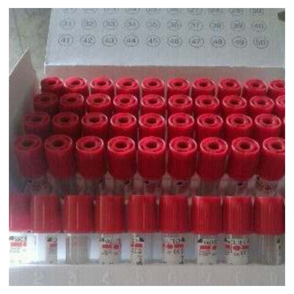 Tubos Vacutest 4,5 ml - 50 unidades