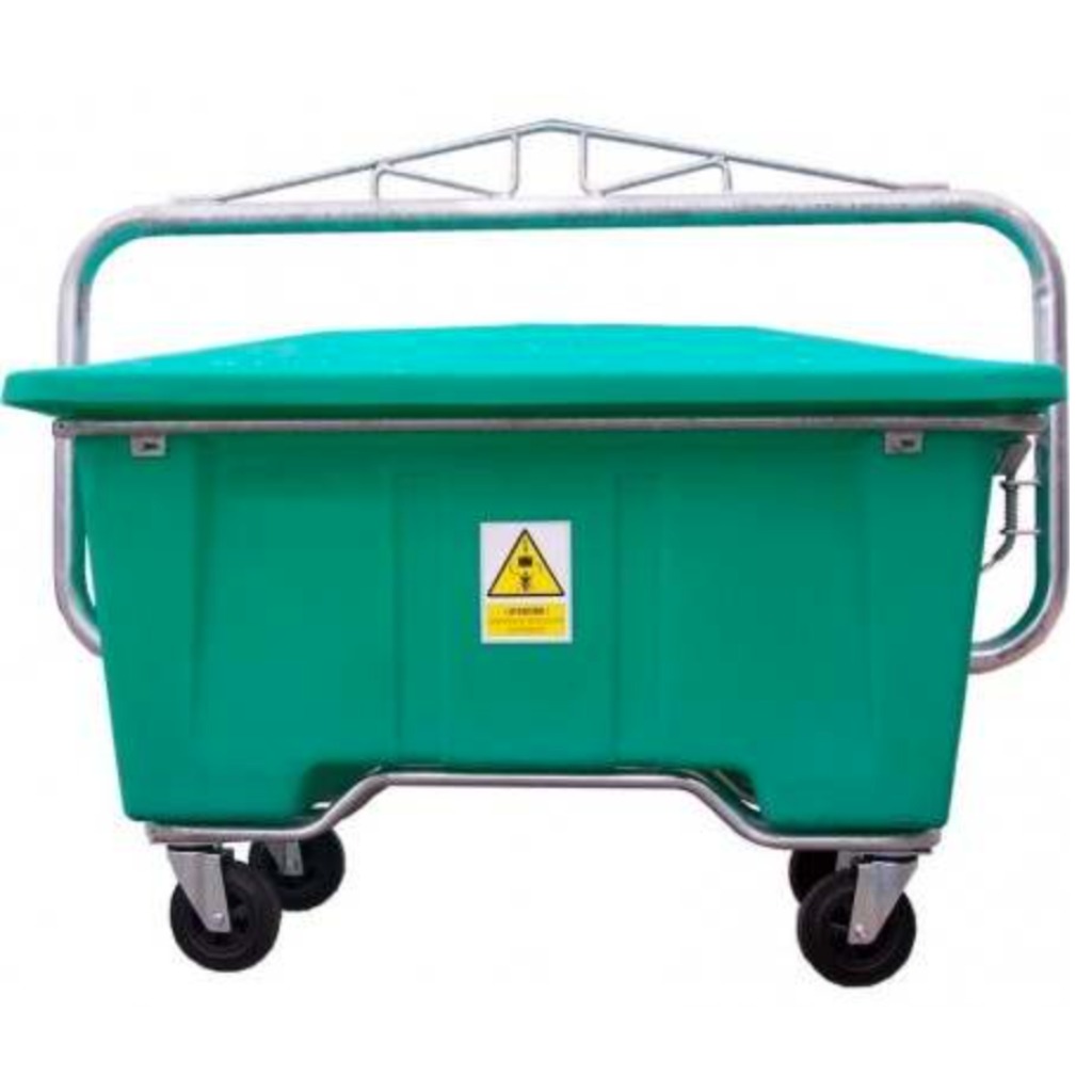 950 L-Aufbaubehälter. Kippen mit Abzug