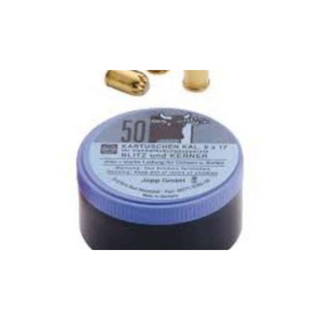Cartouche de poudre pour pistolet Blitz-Kerner bleu pour animaux lourds