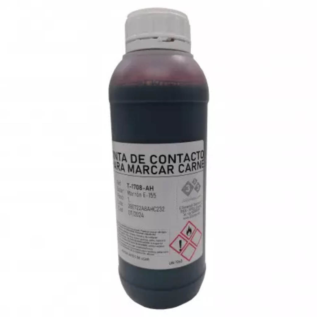Tinta alimentícia 1 litro para marcar carne