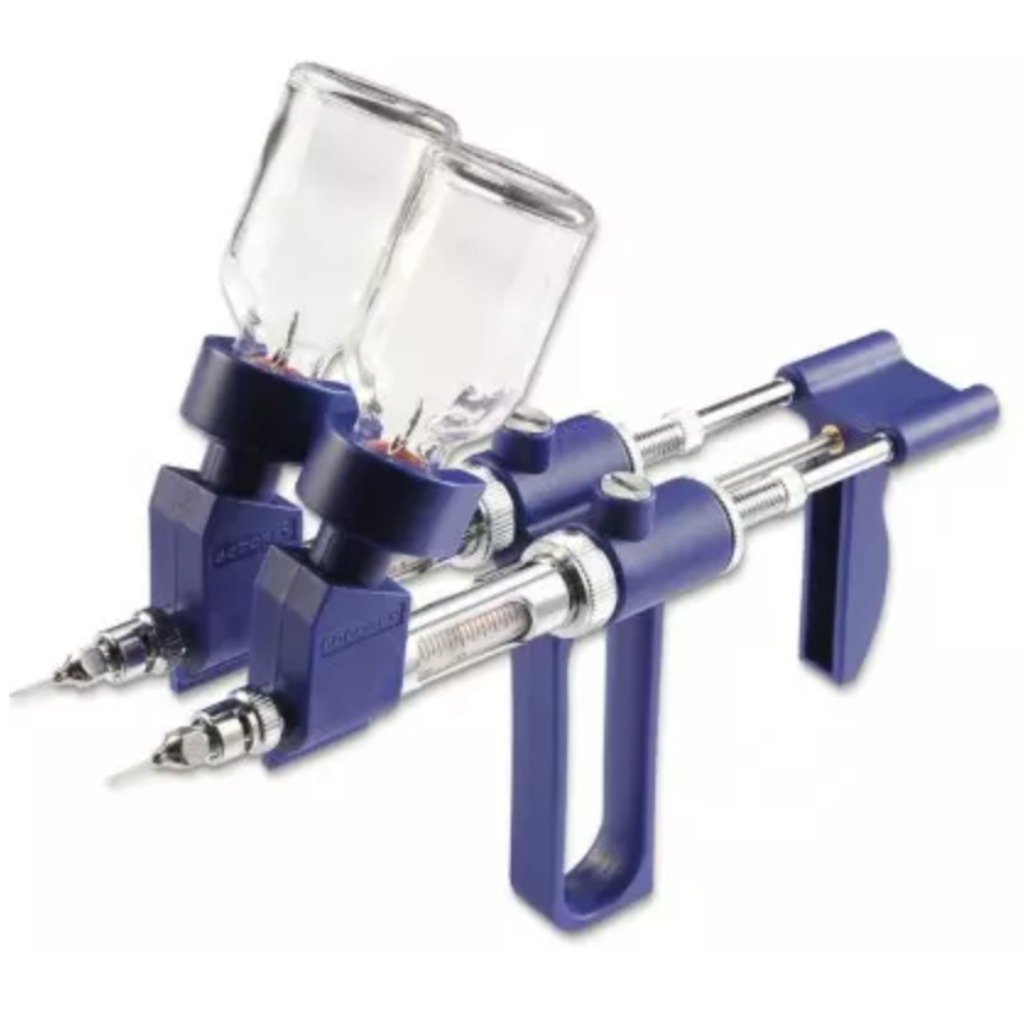 Siringa doppia Socorex da 2 ml con portaflacone