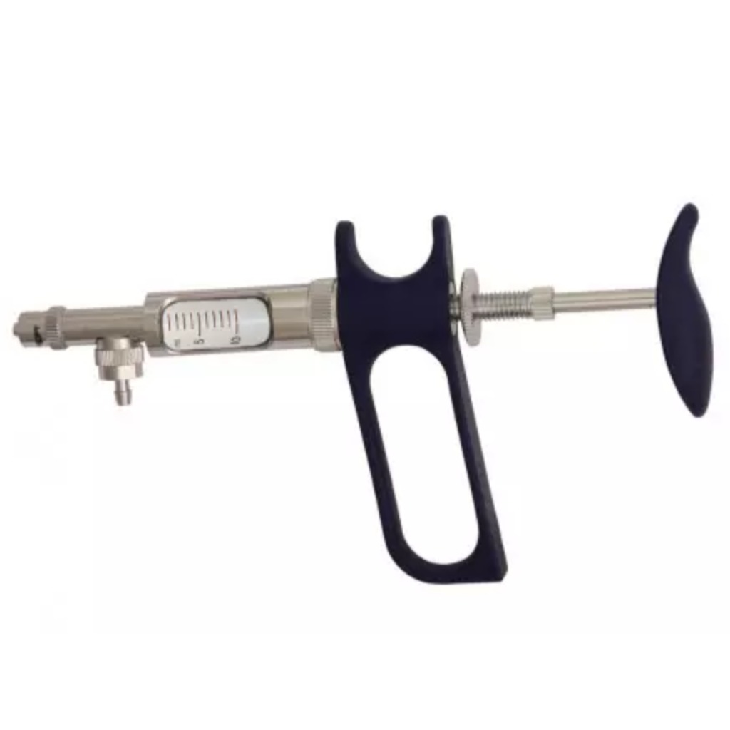 Seringa Socorex de 10 ml com tubo e agulha de sucção, graduações de 1 ml