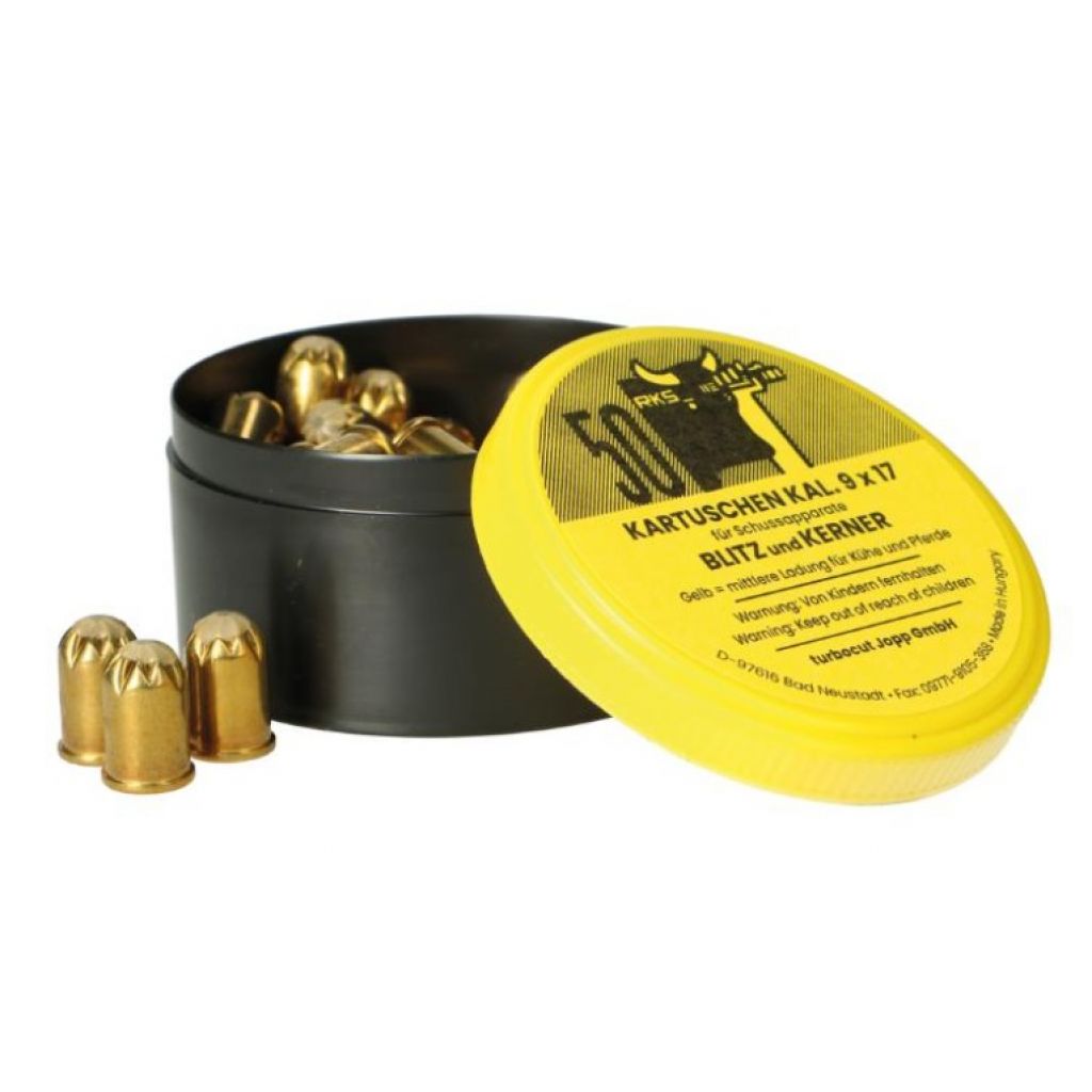 Cartuchos de pó para animais médios - amarelo