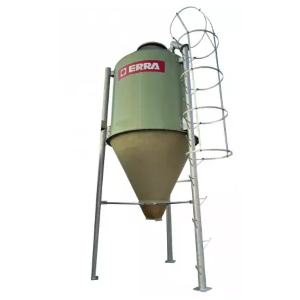 Silo de alimentação de poliéster verde 2500 kg 4 m3