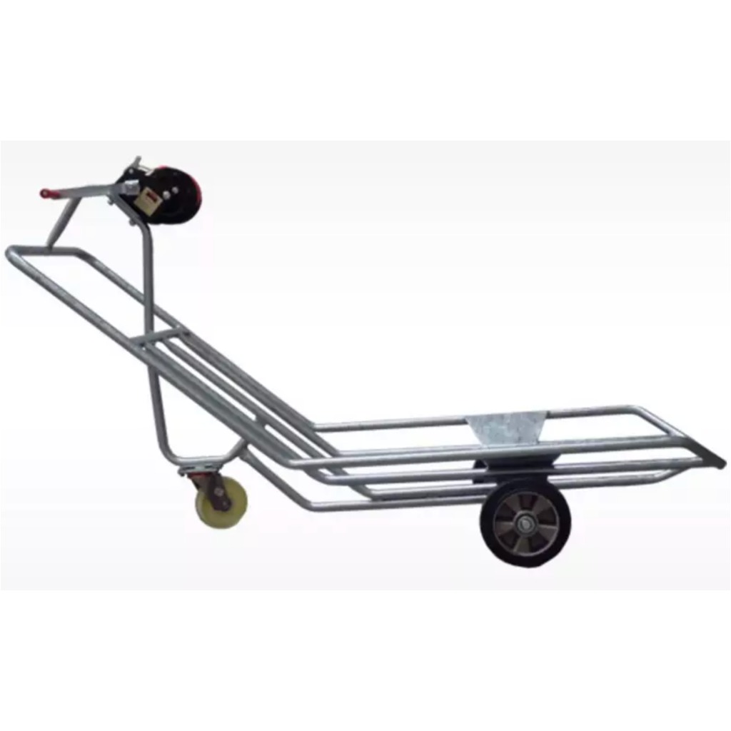 Carrello speciale zincato per carcasse di scrofe