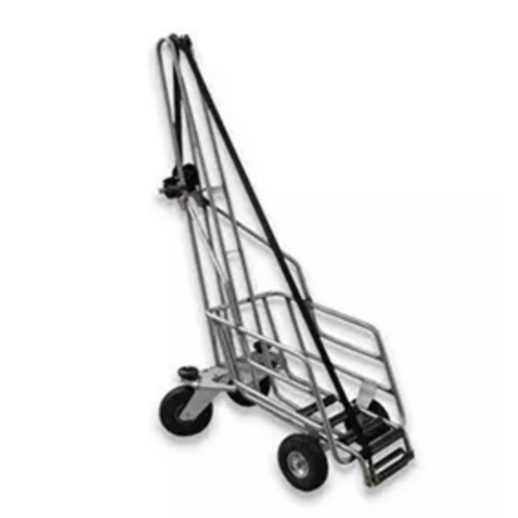 Carrello mortuario in acciaio inox a 4 ruote con verricello