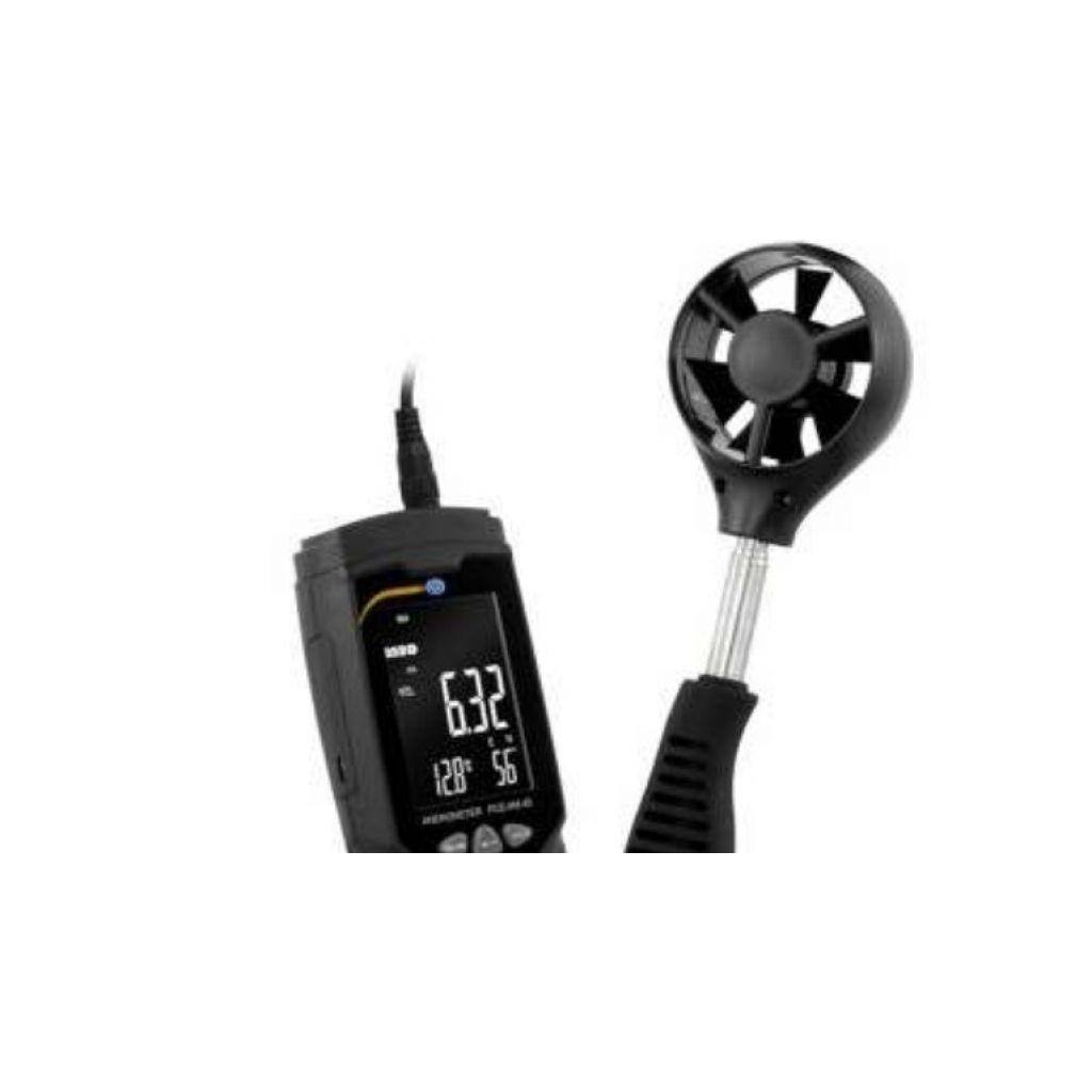 Enregistreur de données PCE multifonction : vitesse du vent, température, humidité