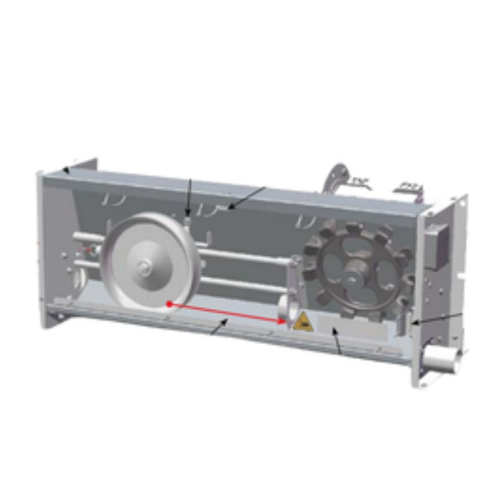 REPARTO DE ALIMENTO CON DISCOS EN CADENA