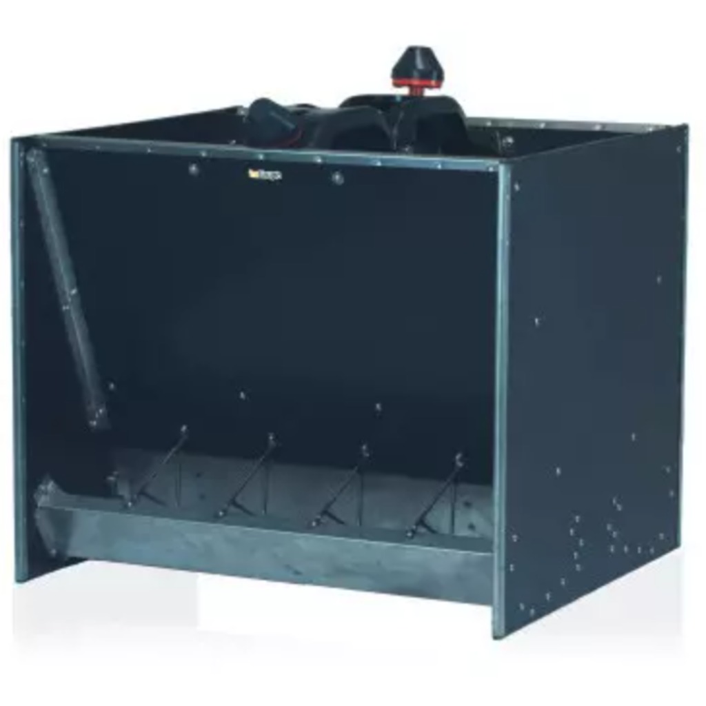 Tramoggia in polietilene FM a 6 doppie bocche per suinetti svezzati, 254 L