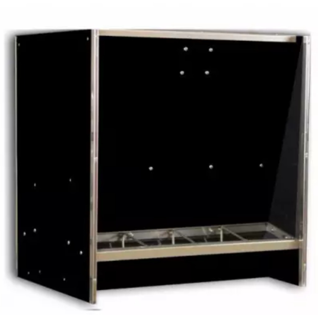 Tremonha de polietileno FM com 5 bocas duplas para leitões desmamados, 210 L