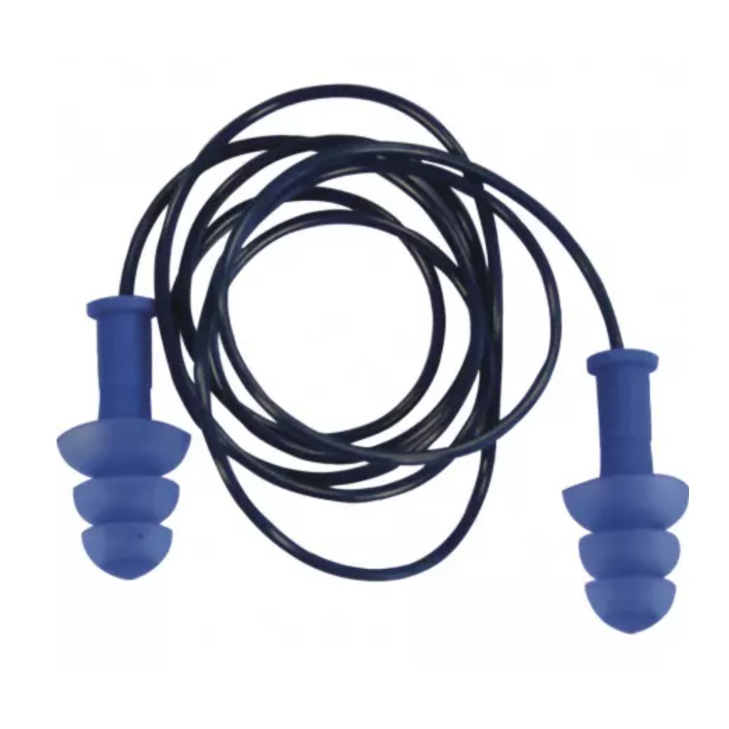 Tappi auricolari con cordino tessile rilevabile 