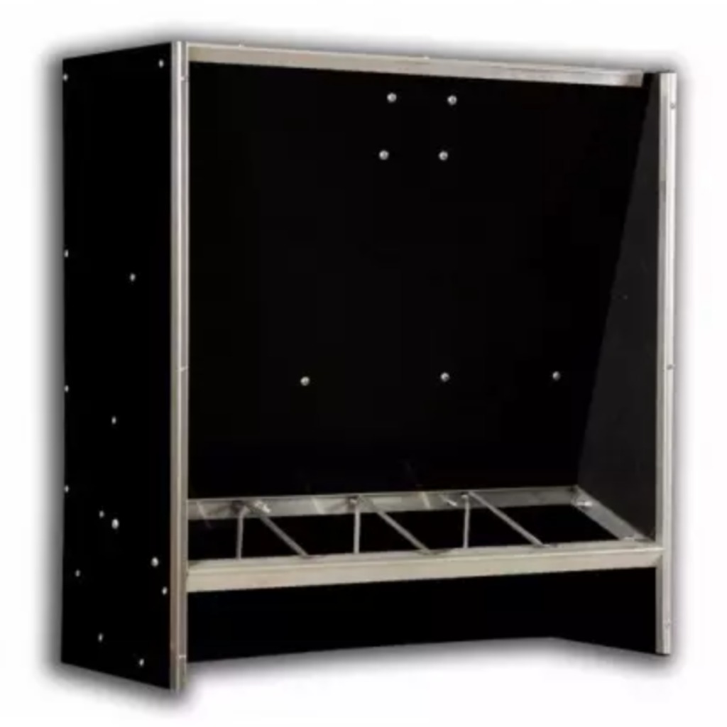 Tremonha de polietileno FM com 4 bocas simples para leitões desmamados, 84 L