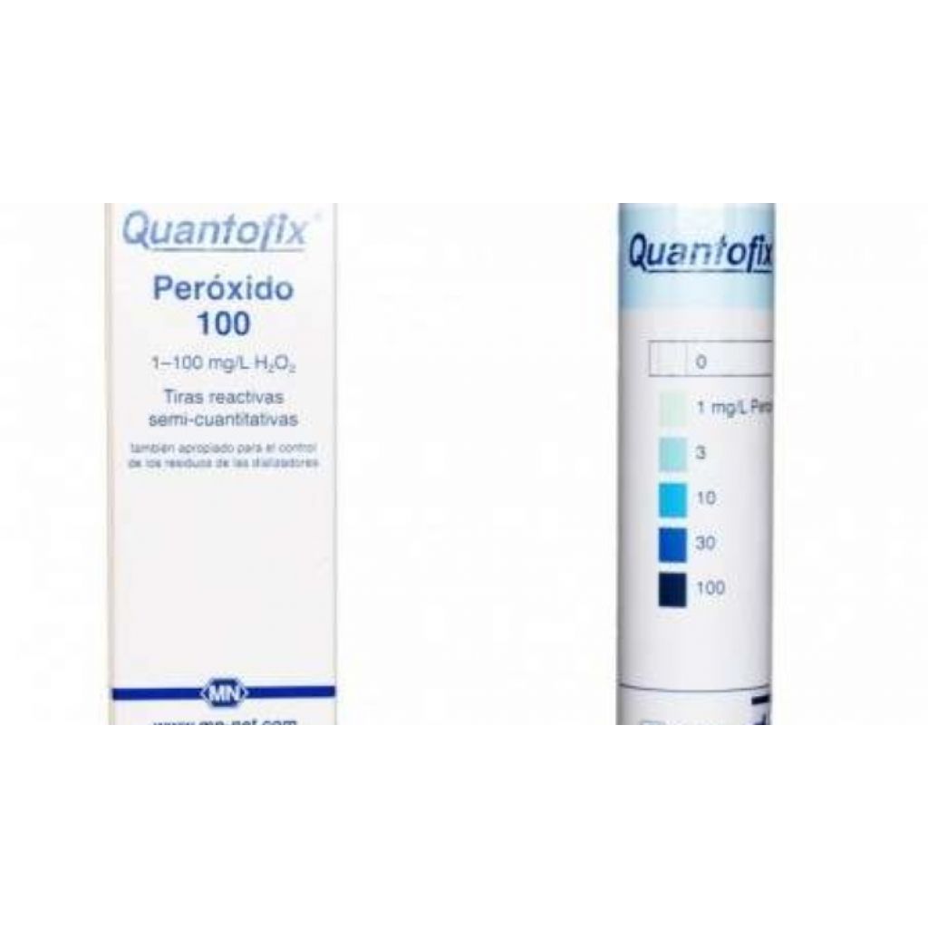 Paski Quantofix do pomiaru nadtlenku wodoru w wodzie 100 jednostek