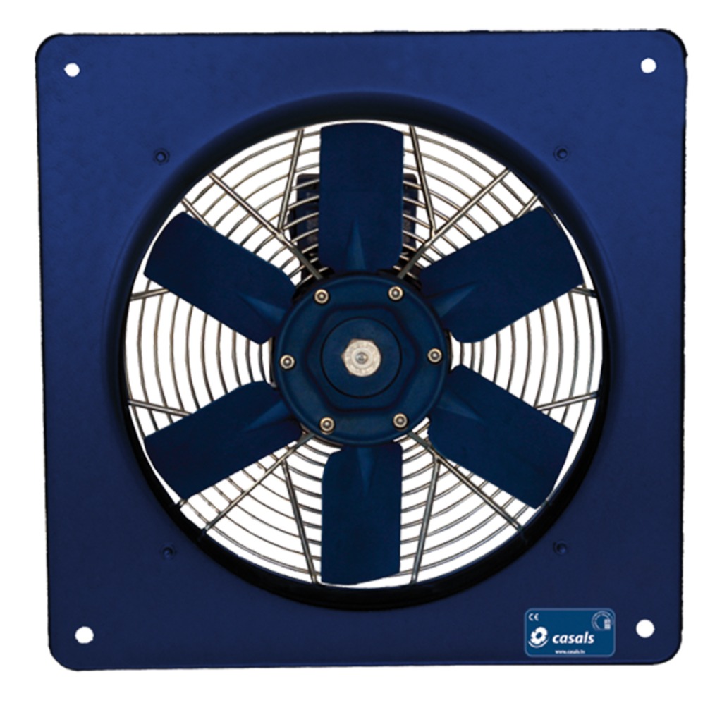 Ventilateur mural carré Casals HJBM PLUS pour fermes avec moteur à haut rendement