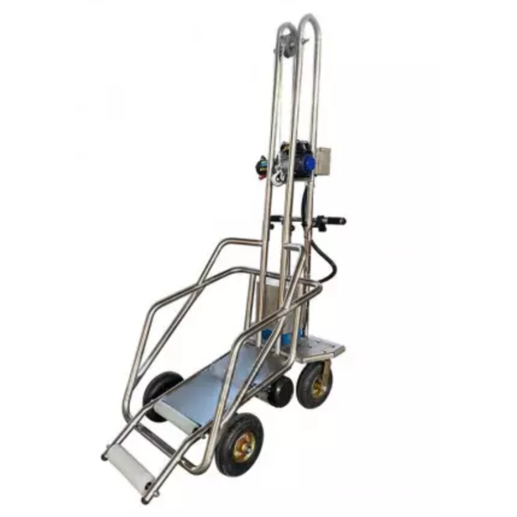 Carrello per la raccolta delle salme, autotrasporto con motore 