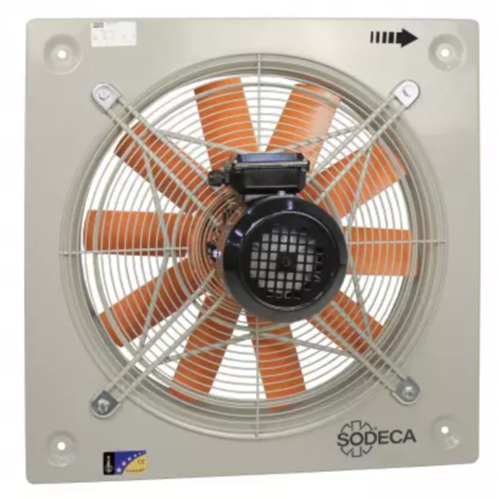 Ventilador de parede helicoidal monofásico Sodeca HC