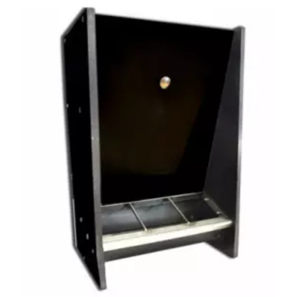 FM poliëtileen-hopper met 3 enkele openinge vir kraamvarkies 15 L