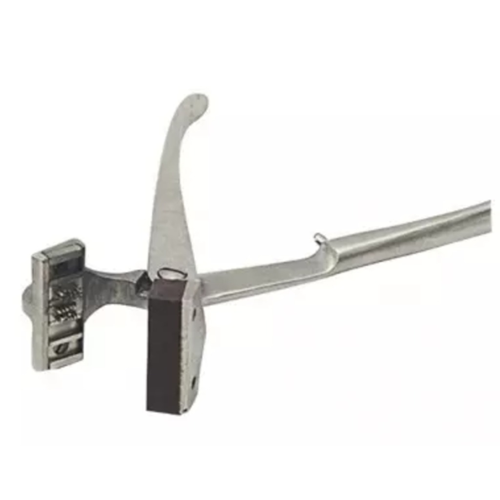 Tattoo machine with transmission, one row of 5 squares, 10 mm