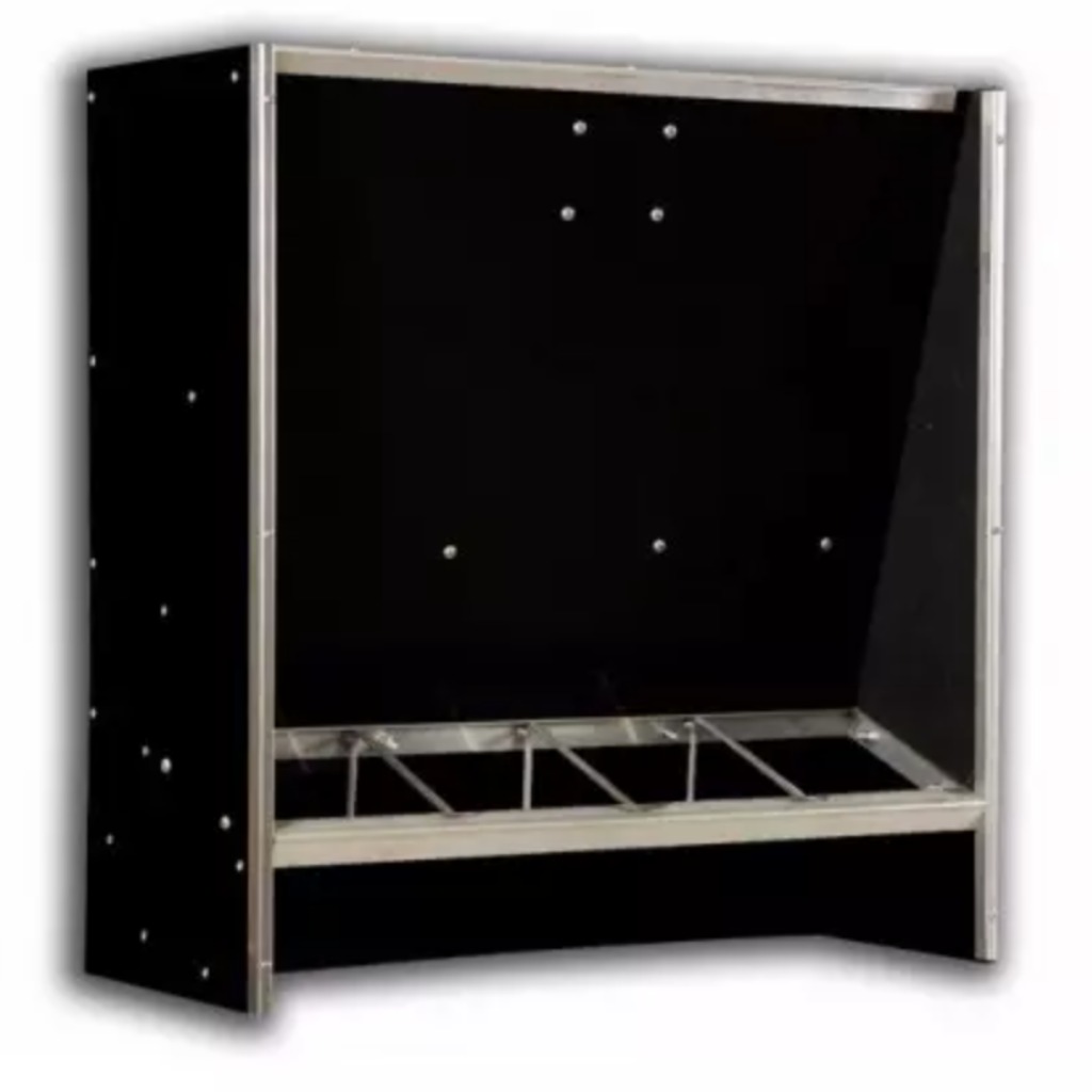 Trémie FM en polyéthylène à 6 bouches simples pour porcelets sevrés, 127 L