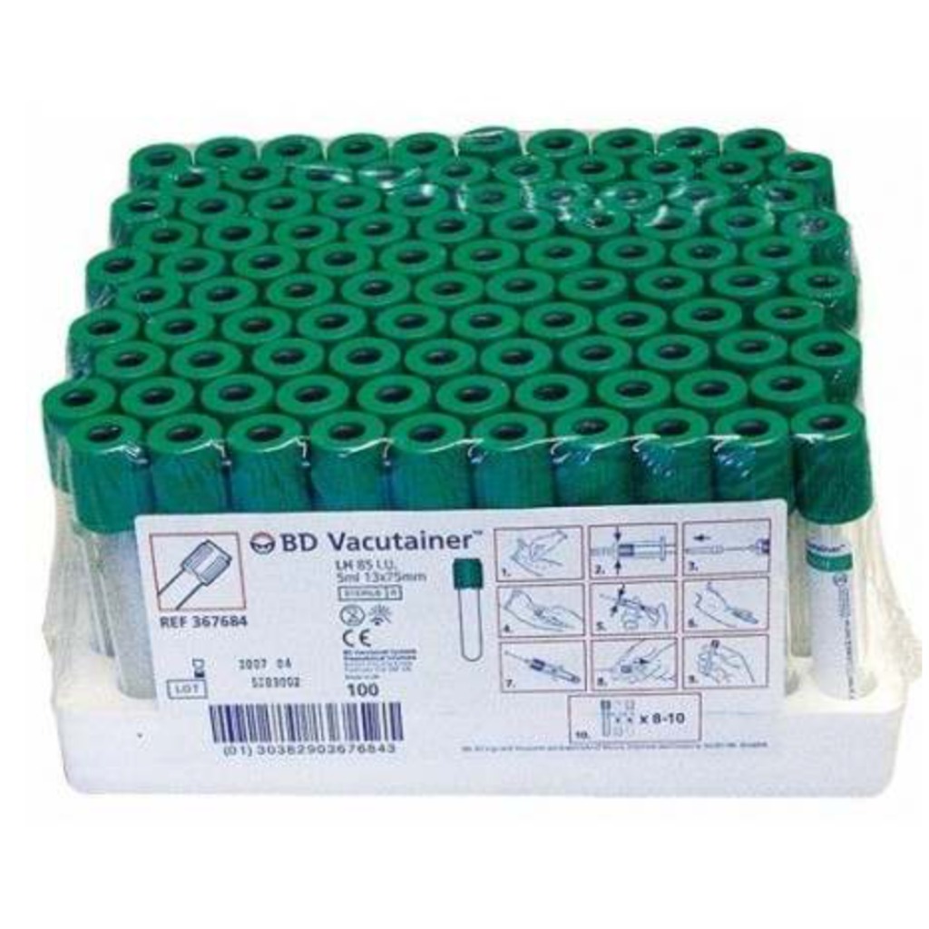 Tubos BD Vacutainer com Heparina de Lítio 4ml
