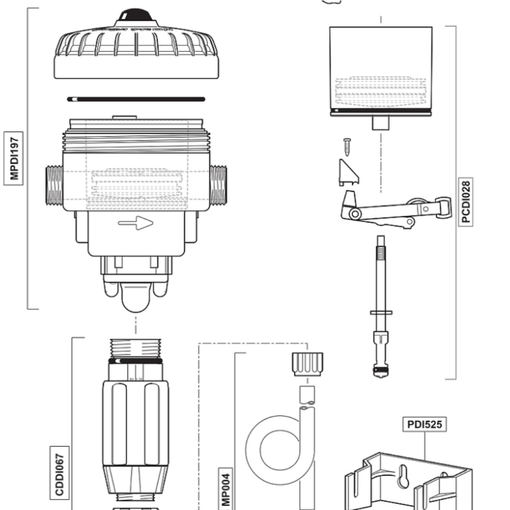 Peças de reposição para bombas Dosatron