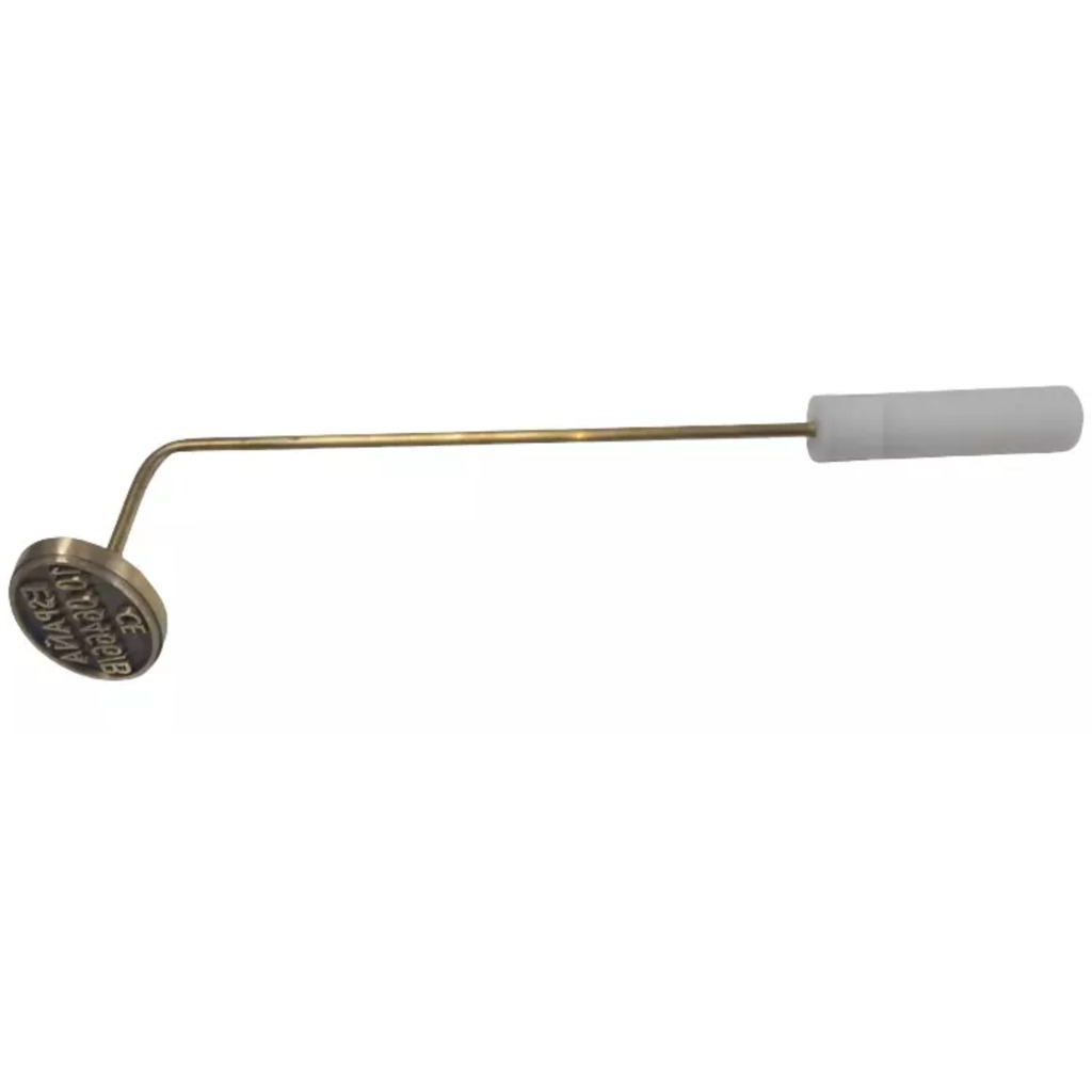 Timbro in bronzo per marcatura a fuoco 30 cm con asta saldata