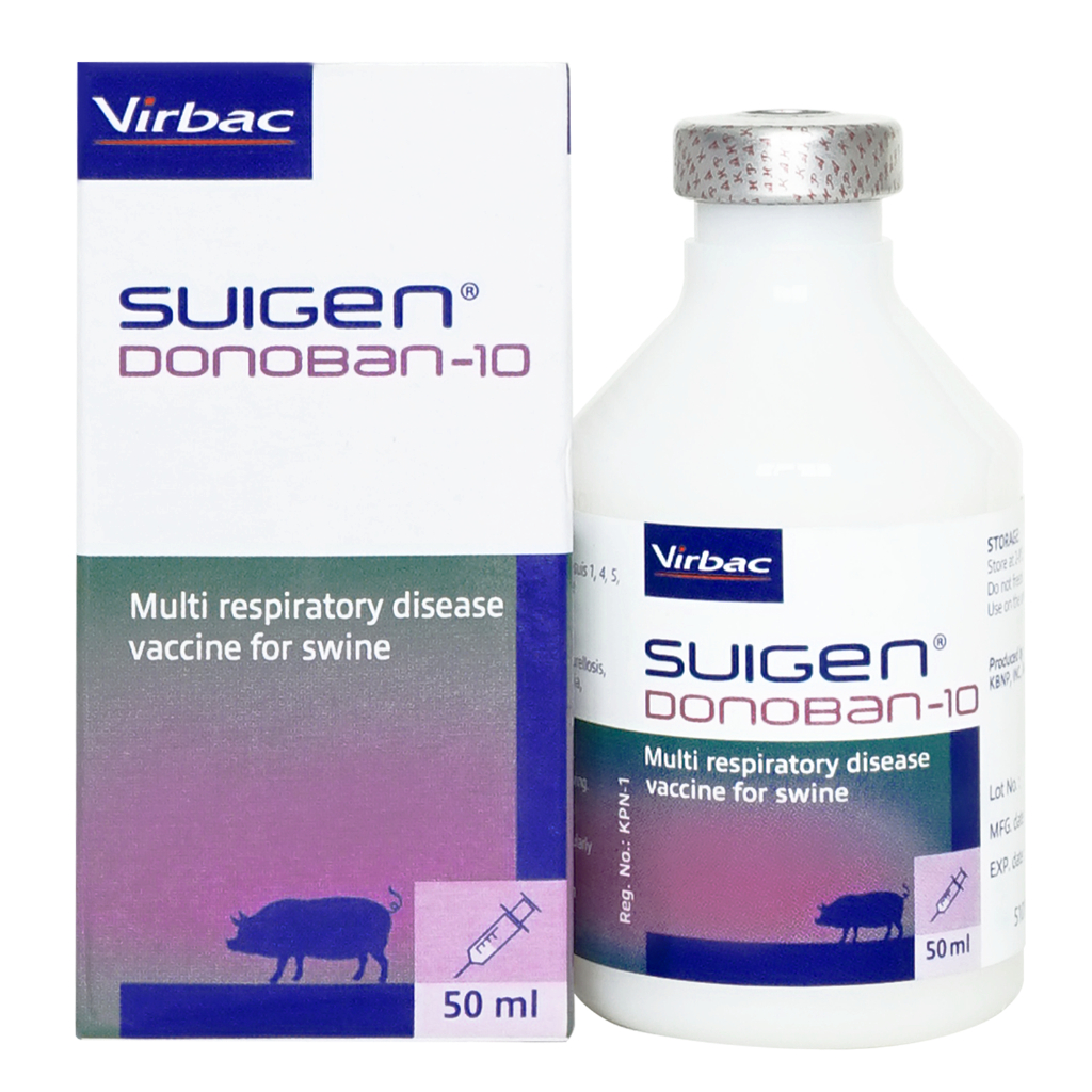 Vaccine phòng bệnh hô hấp 6 trong 1 cho heo | Suigen Donoban-10