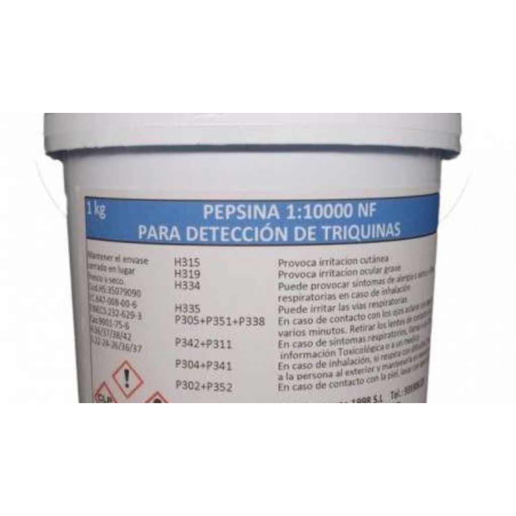 Pepsina para detección de triquinas NF 1:10000 1 Kg