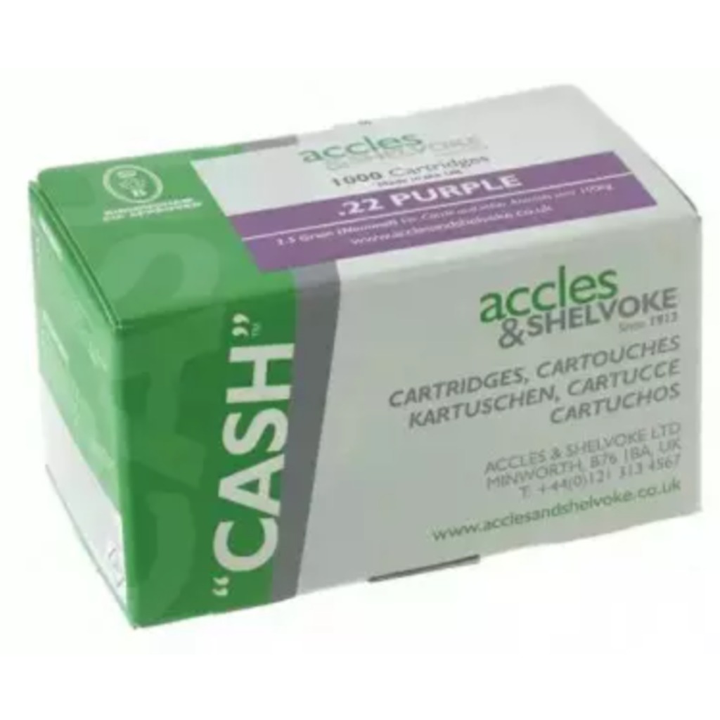 Cartouche paralysante CASH calibre .22 - Violette