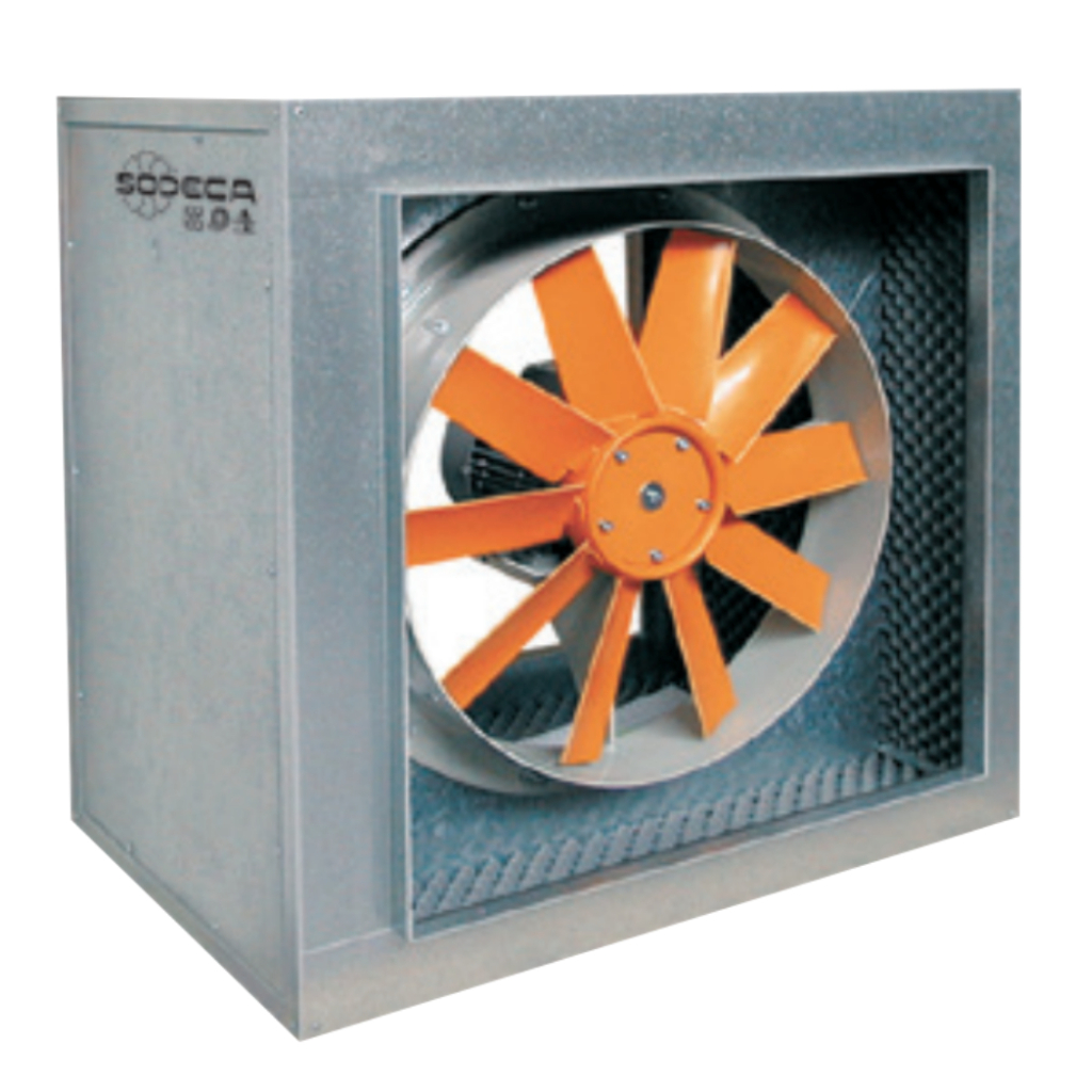 Sodeca CJHCH Axial ventilation units with acoustically insulated box