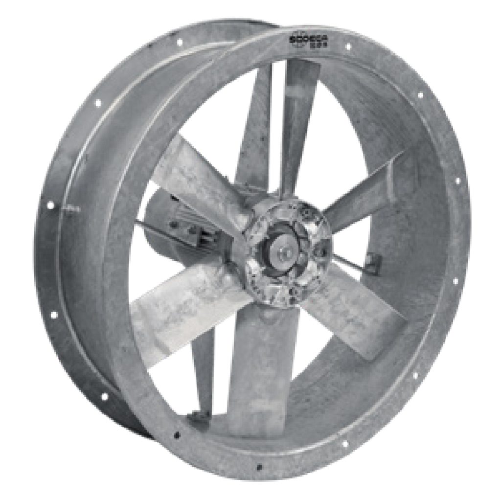 Sodeca HFW/EC Hot dip galvanised tubular axial fan