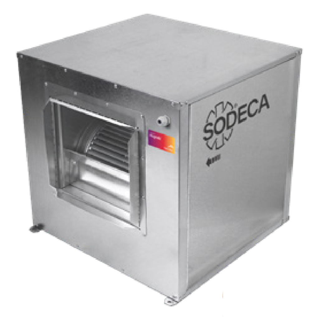 Sodefa CJBD/F ventilador con filtro incorporado y chapa de acero resistencia a la corrosión 