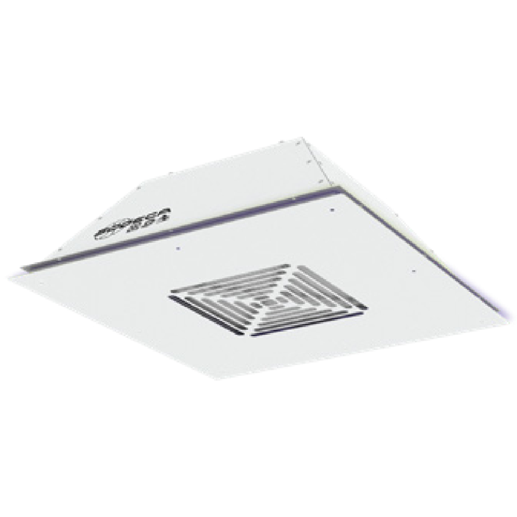 Sodeca Ventiladorese de techo para la purificación y desinfección del aire con filtración HEPA H14