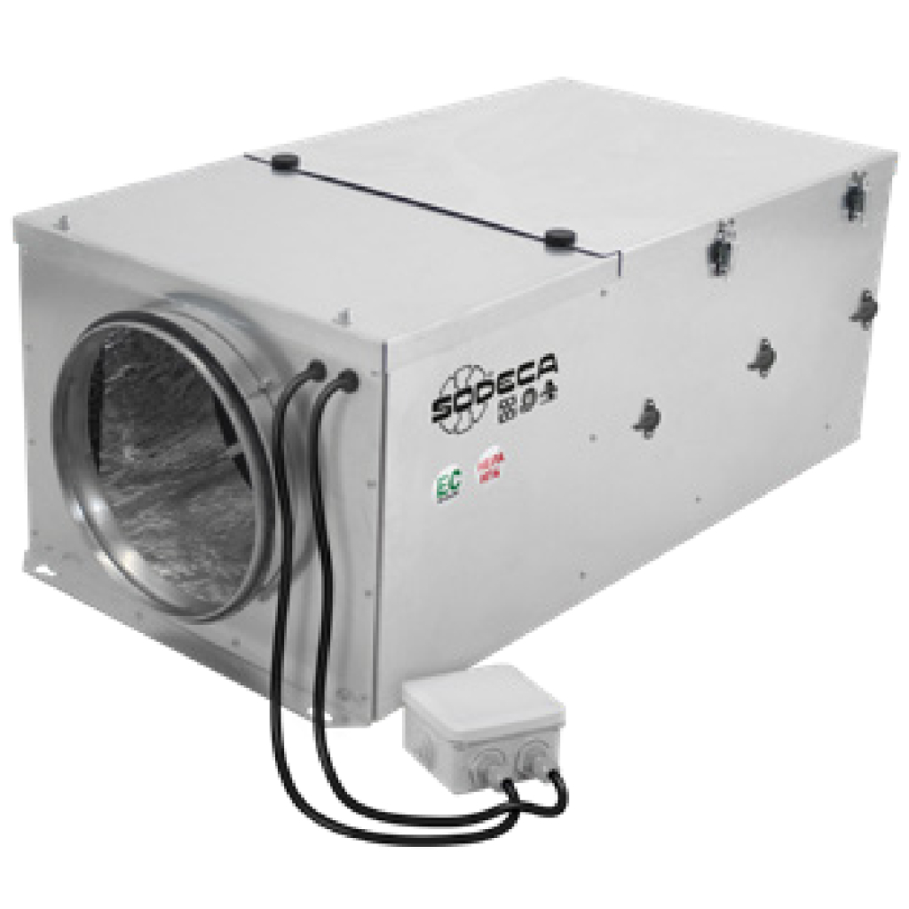 Sodeca SV/HEPA/EC Unidad de filtración HEPA para conductos circulares