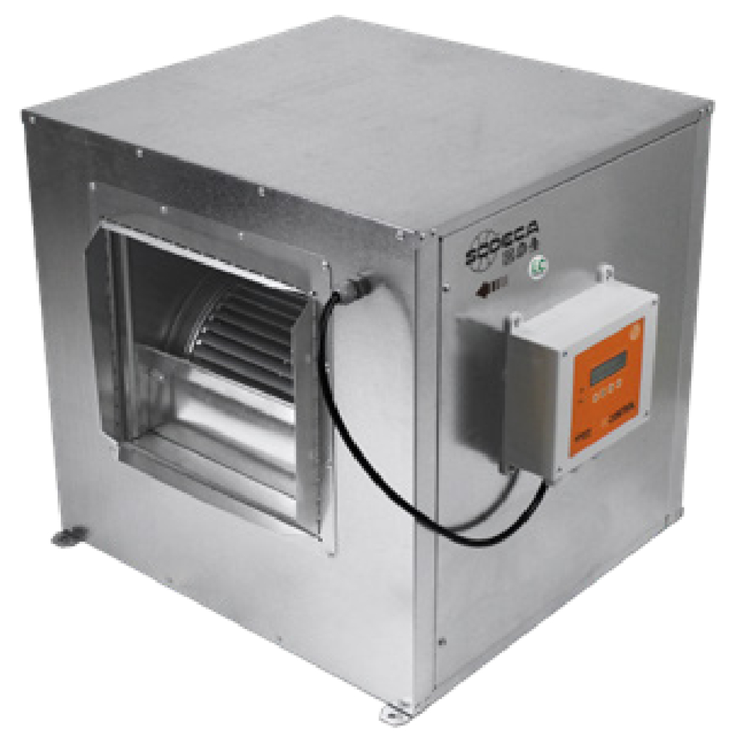 Sodeca CJBD/EC/CPC Ventilador con control de presión constante y chapa de acero anticorrosión