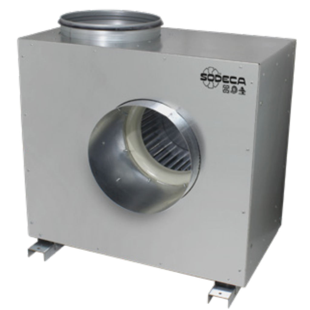 Sodeca CKD Extractor F400 con aislamiento acústico