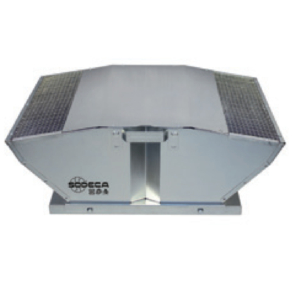 Sodeca CRF Extractor centrífugo de tejado, con bajo nivel sonoro